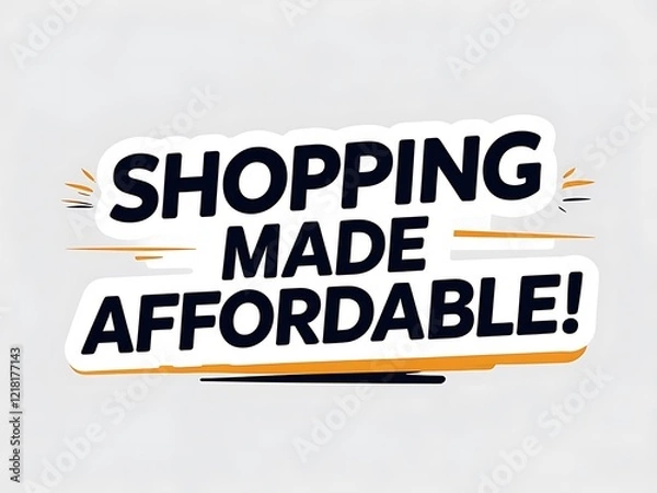 Fototapeta Shopping Made Affordable A Bold Statement