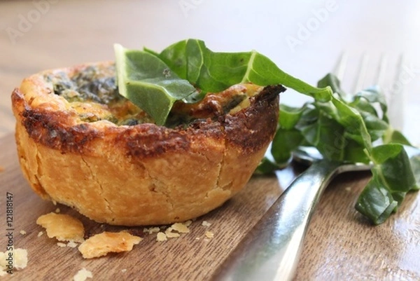Obraz mini spinach quiche