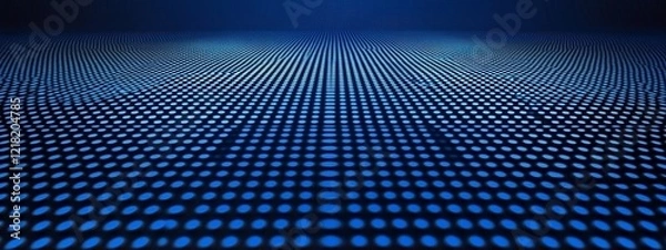 Obraz Abstract blue dot pattern, digital background.