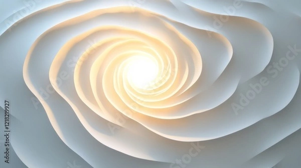 Fototapeta Abstract swirling light illuminated design