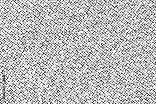 Fototapeta Mixed fabric background. Mottled canvas texture. Vector monochrome illustration