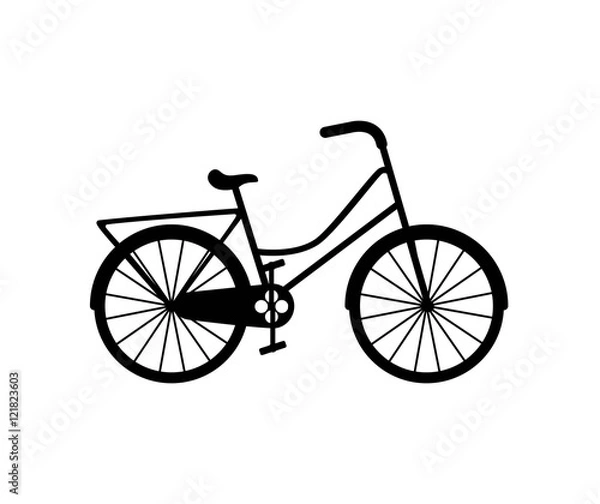 Fototapeta bicycle vehicle retro icon vector illustration design