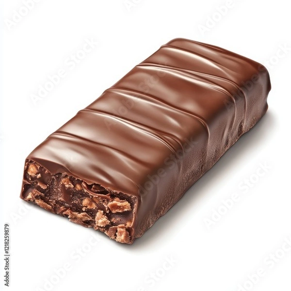 Obraz Delicious Chocolate Bar with Nut Clusters, Close-Up Shot.