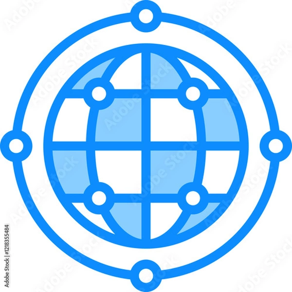 Fototapeta Global Network Icon