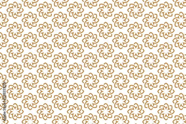 Fototapeta Vintage floral vector seamless pattern with ornamental flower illustrations for textile and wallpaper design