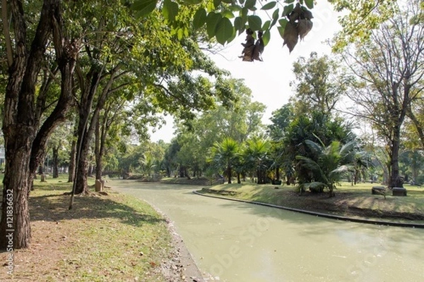 Obraz Garden landscape.,Phra Nakhon Park Lat Krabang
