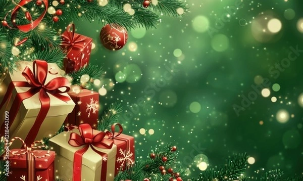 Obraz Christmas Presents Underneath a Festive Tree