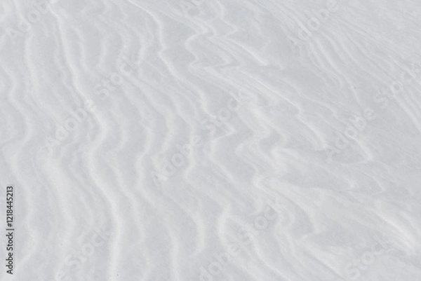 Obraz wavy lines on white  layered snow abstract texture background