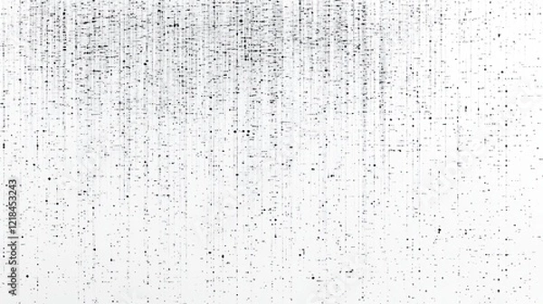 Fototapeta Abstract black speckles falling on white background.