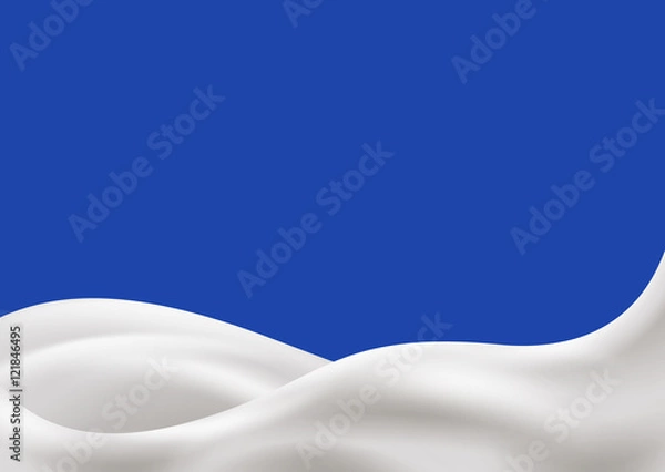 Obraz Milk wave vector illustration