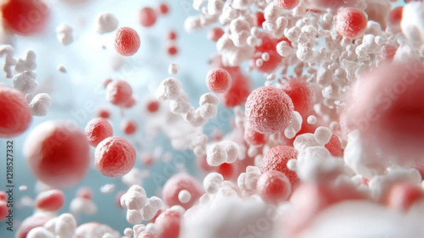 Fototapeta Revolutionary advancements in medical imaging showcasing cellular structures