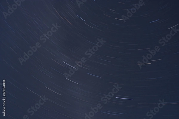 Obraz Star trails space