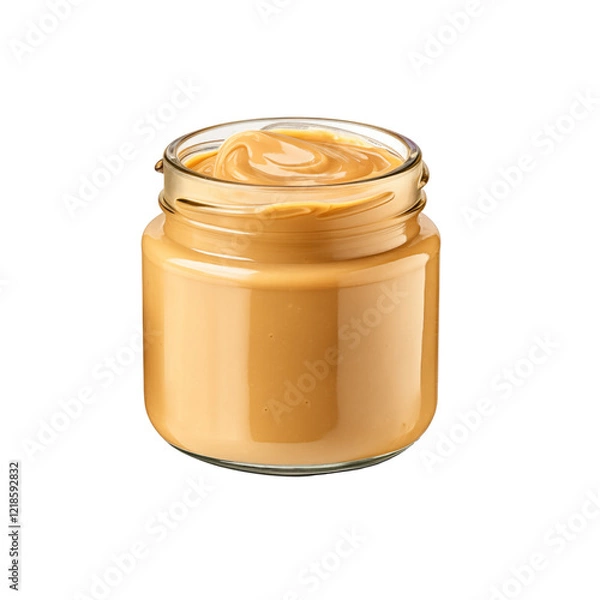 Fototapeta Peanut butter in a jar 