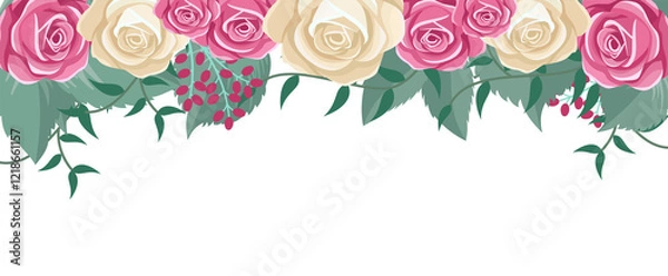 Obraz bouquet of roses illustration