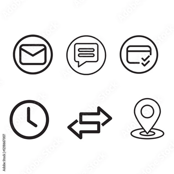 Fototapeta Messages are sent in the right place with time. illustration vector