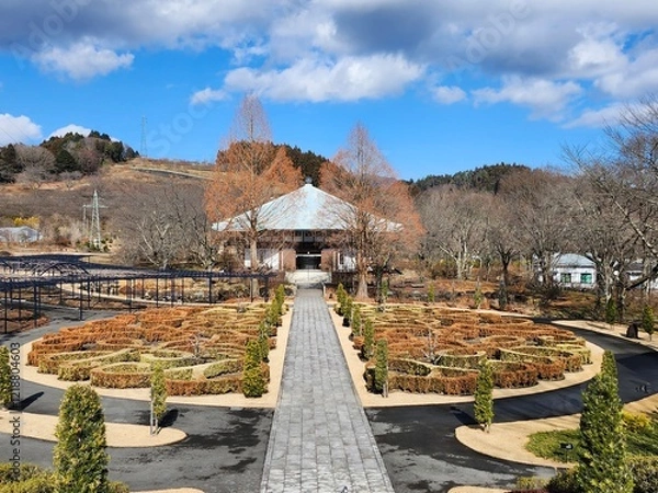 Obraz 冬の中之条ガーデンズの風景　ノットガーデン