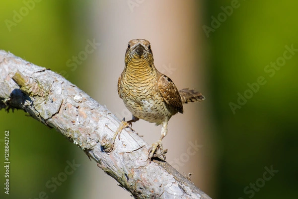 Obraz Eurasian Wryneck on a tree branch