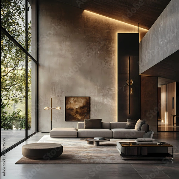 Obraz The interior spaces invite connection and tranquility, with proportions that lead the eye, mood-enhancing lighting and timeless materials.