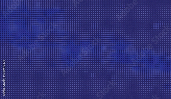 Fototapeta Gradiented Dot Matrix, A Seamless Blue Pattern with Subtle Shifts in Intensity Creating a Textured Visual Experience