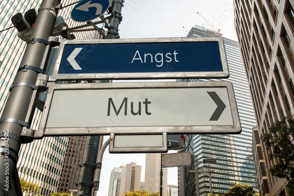 Fototapeta Schild 147 - Mut