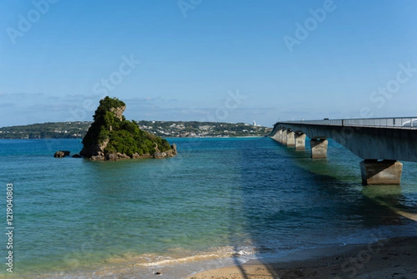 Obraz 古宇利大橋南詰展望所・沖縄県