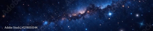 Fototapeta Starfield, glittering constellations, dark void,  element,  texture