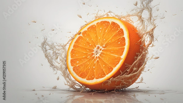 Obraz orange in water splash