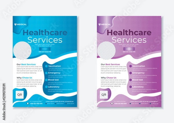 Obraz Creative medical flayer template