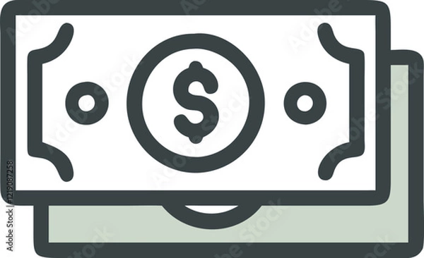 Fototapeta dollar currency icon