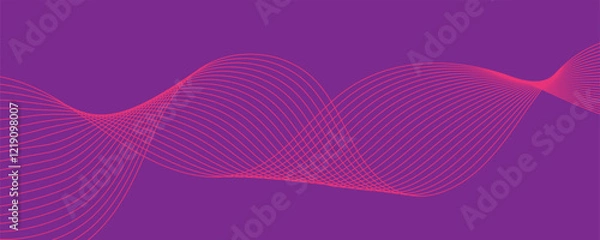 Fototapeta Elegant Minimalist Line Wave Background for Banner and Template Design