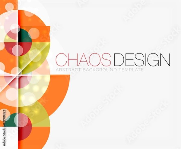 Fototapeta Abstract background with round shapes