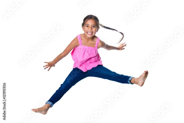 Obraz enfant saute de joie