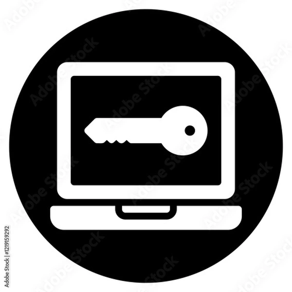 Fototapeta remote support glyph icon