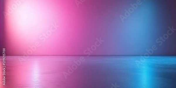 Fototapeta gradient with soft tones of lavender, pink, and baby blue, blending seamlessly into one another to evoke the feeling of floating in a pastel dream