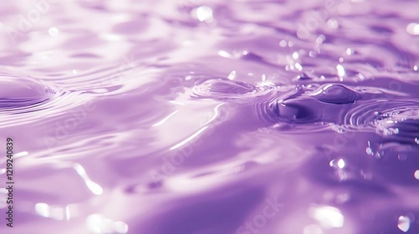 Fototapeta Abstract Purple Water Surface Texture, Ripples and Reflections