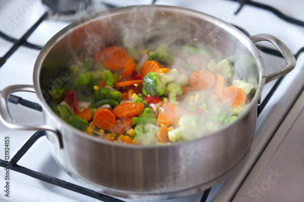 Obraz Gotowane warzywa