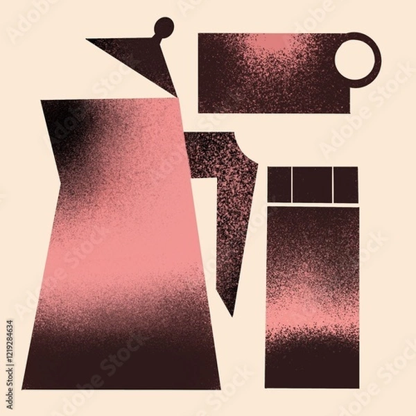 Fototapeta Coffee making set, coffee filter