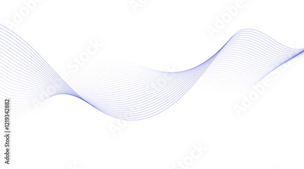 Obraz Modern colorful wavy lines pattern design element. Suitable for banner, cover, poster, Futuristic technology background. colorful line wave light screen abstract illustration.