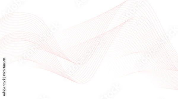 Fototapeta Modern colorful wavy lines pattern design element. Suitable for banner, cover, poster, Futuristic technology background. colorful line wave light screen abstract illustration.
