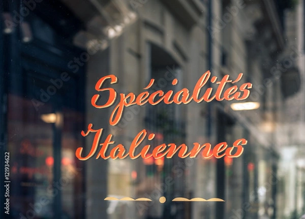 Obraz Bistro banner paris