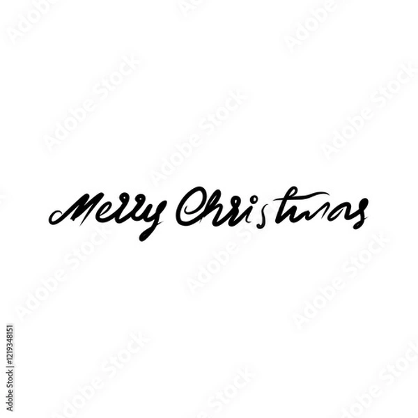 Fototapeta merry christmas letter art