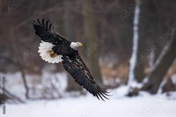 Obraz bald eagle in flight