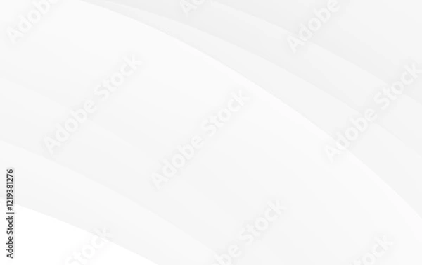 Fototapeta Subtle white abstract background curves line smooth