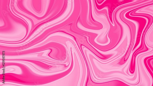 Fototapeta Bright and dynamic pink swirled marble texture perfect for creative backgrounds and designs.