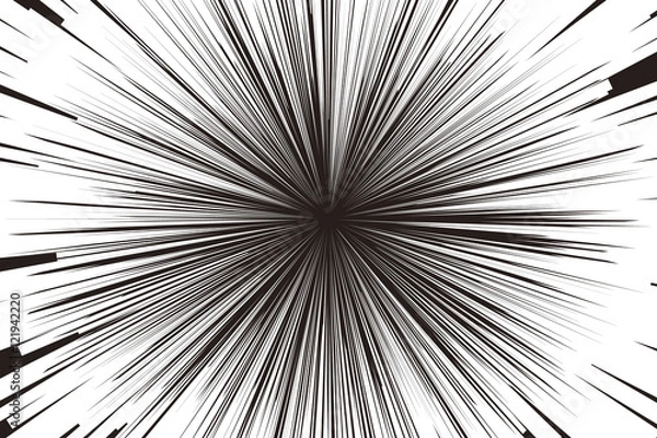 Fototapeta 背景素材壁紙,集中線,漫画,マンガ,コミック,アニメふきだし,吹き出し,セリフ,台詞コピースペース,