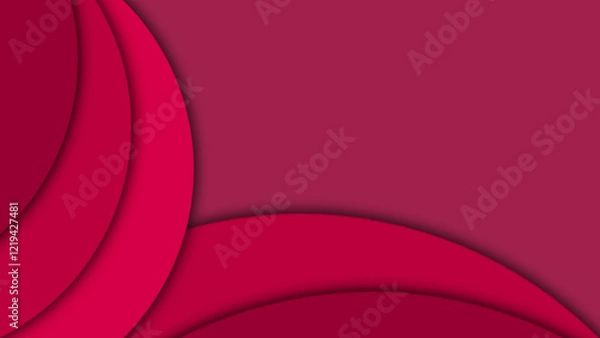 Fototapeta Abstract red and maroon background with layered circular design. Ideal for modern digital designs and backgrounds.