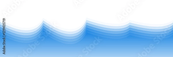 Obraz gradient repeating waves pattern