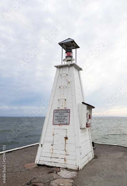 Obraz Lighthouse at the dock in Bogense