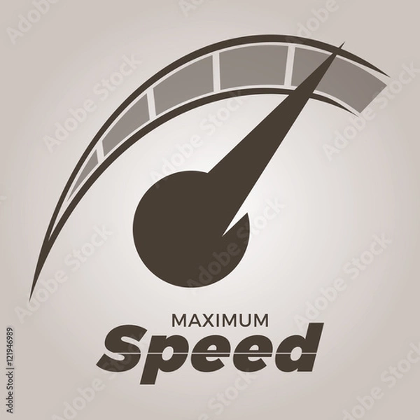 Obraz Tachometer - maximale Geschwindigkeit