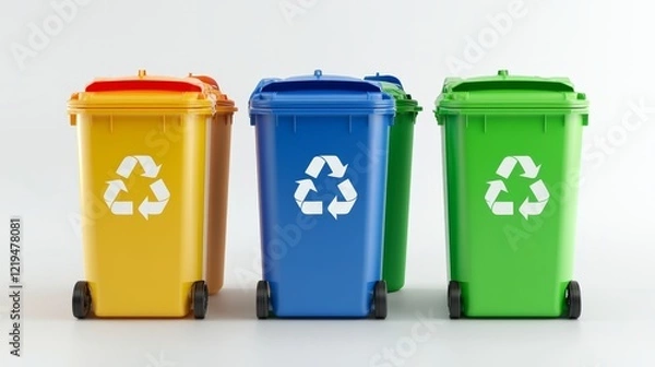 Obraz Effective strategies for recycling waste  transforming trash into valuable resources